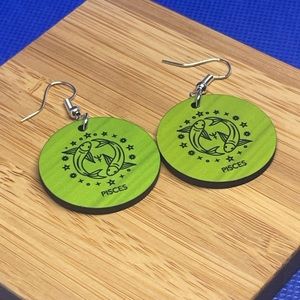 Pisces Zodiac Sign Earrings